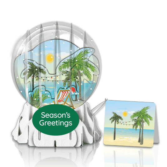 Remote Revelries Globe Greeting Card