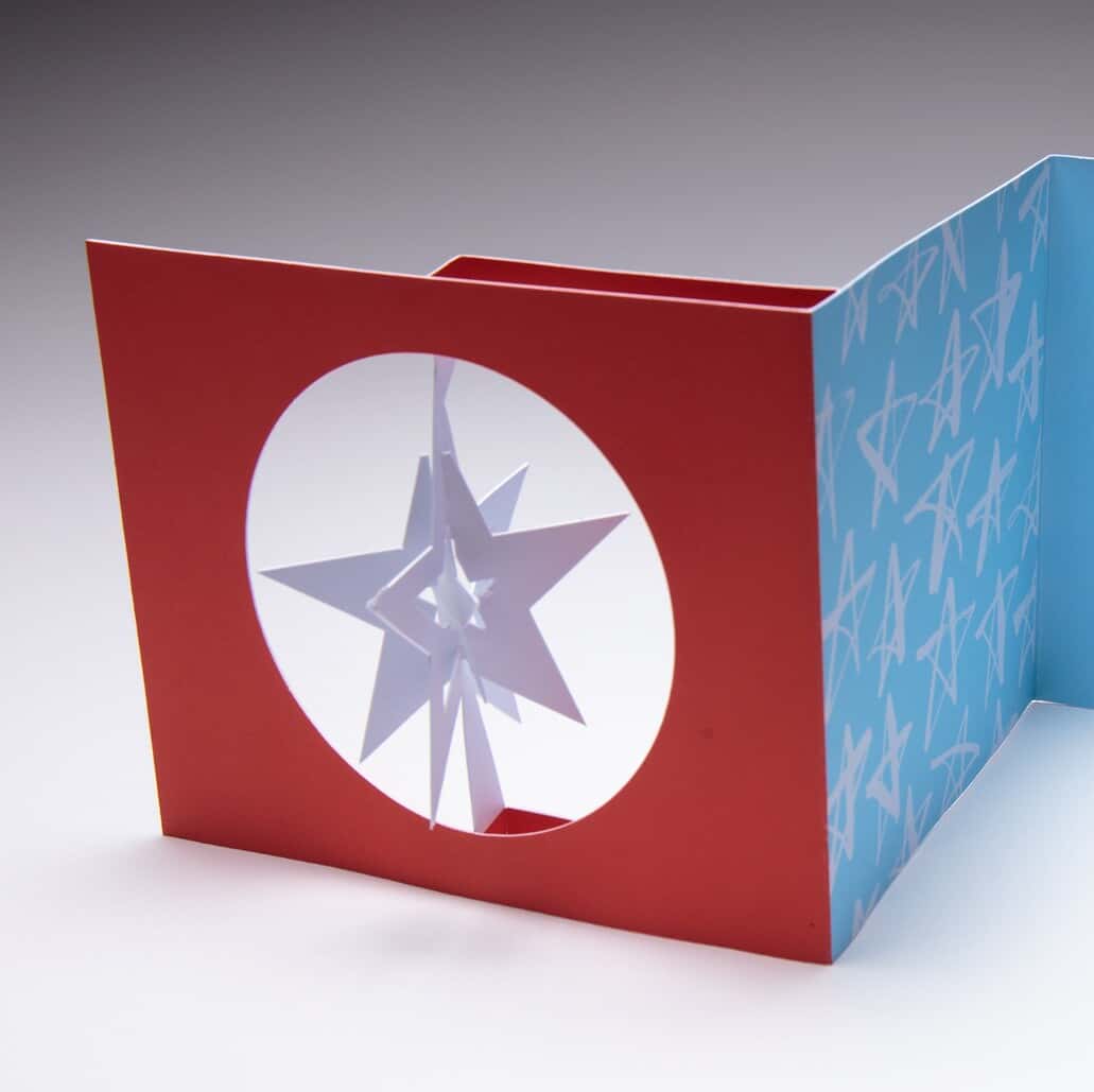 Star Spinner Holiday Card (6.625" x 6.875")  (Sample)