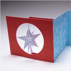 Star Spinner Holiday Card (6.625" x 6.875") (Sample)