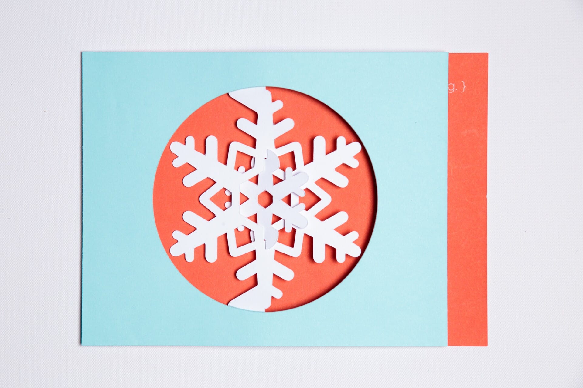Snowflake Spinner Holiday Card