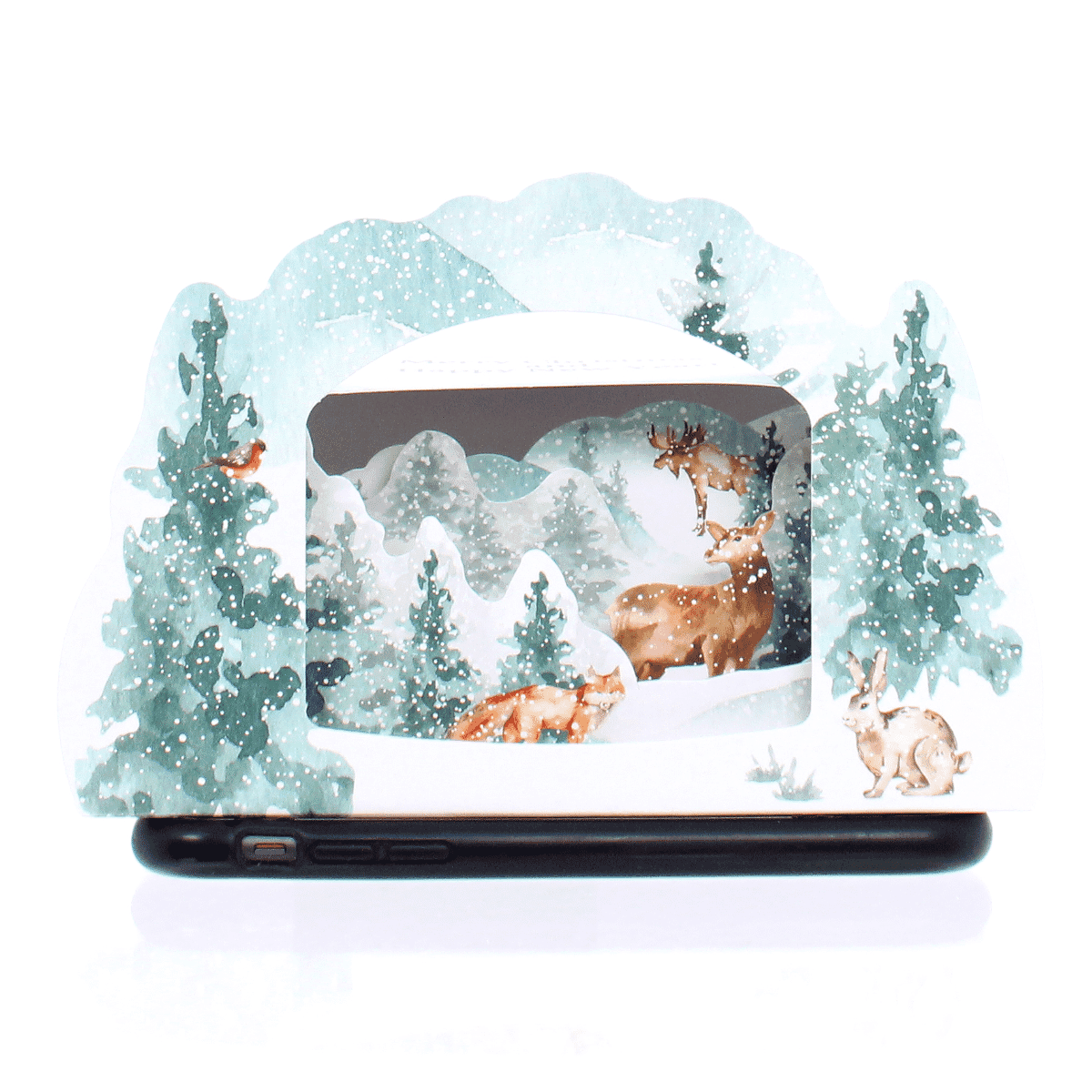 Winter Woodlands Lightbox Greeting Card