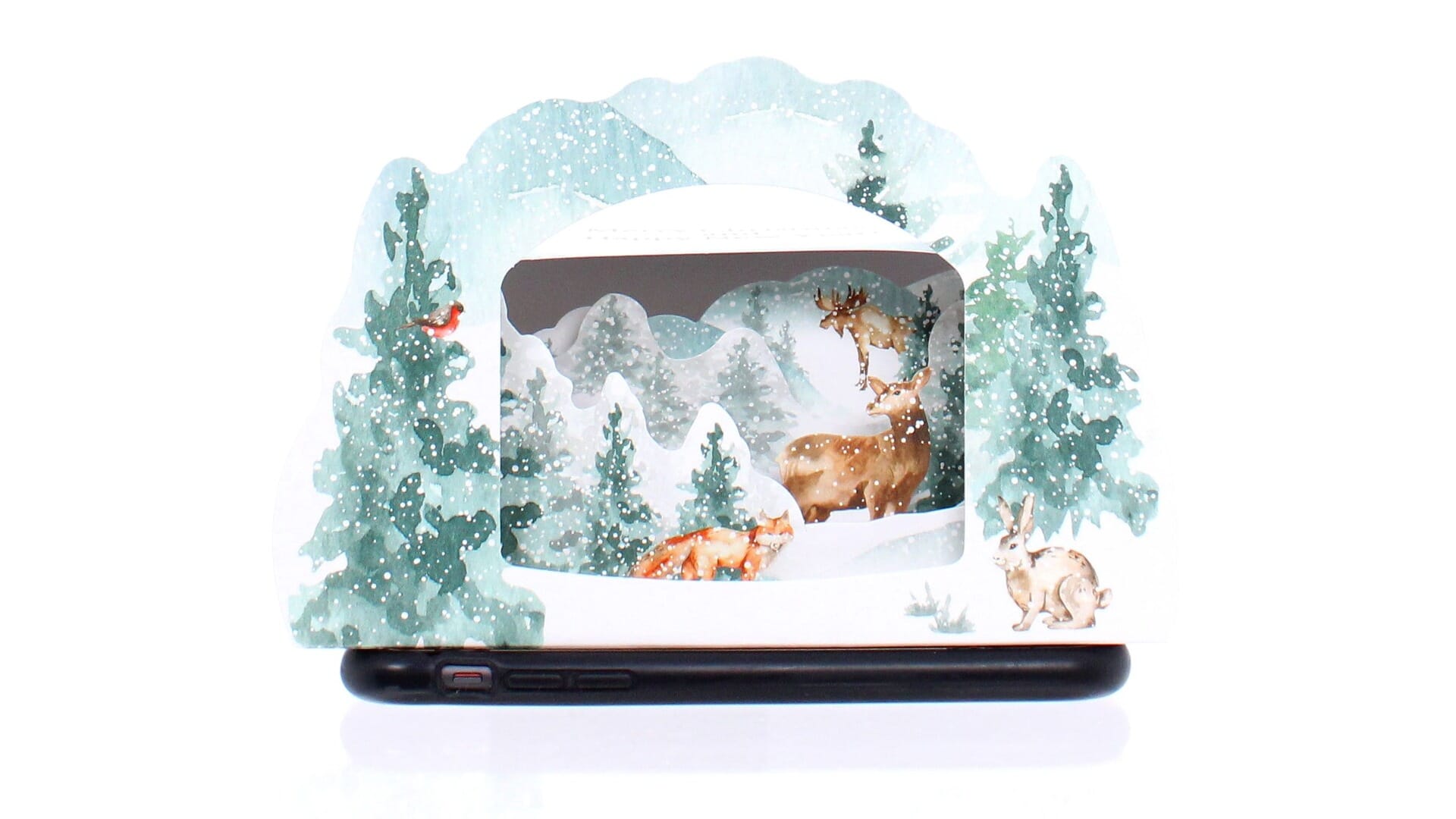 Winter Woodlands Lightbox Greeting Card