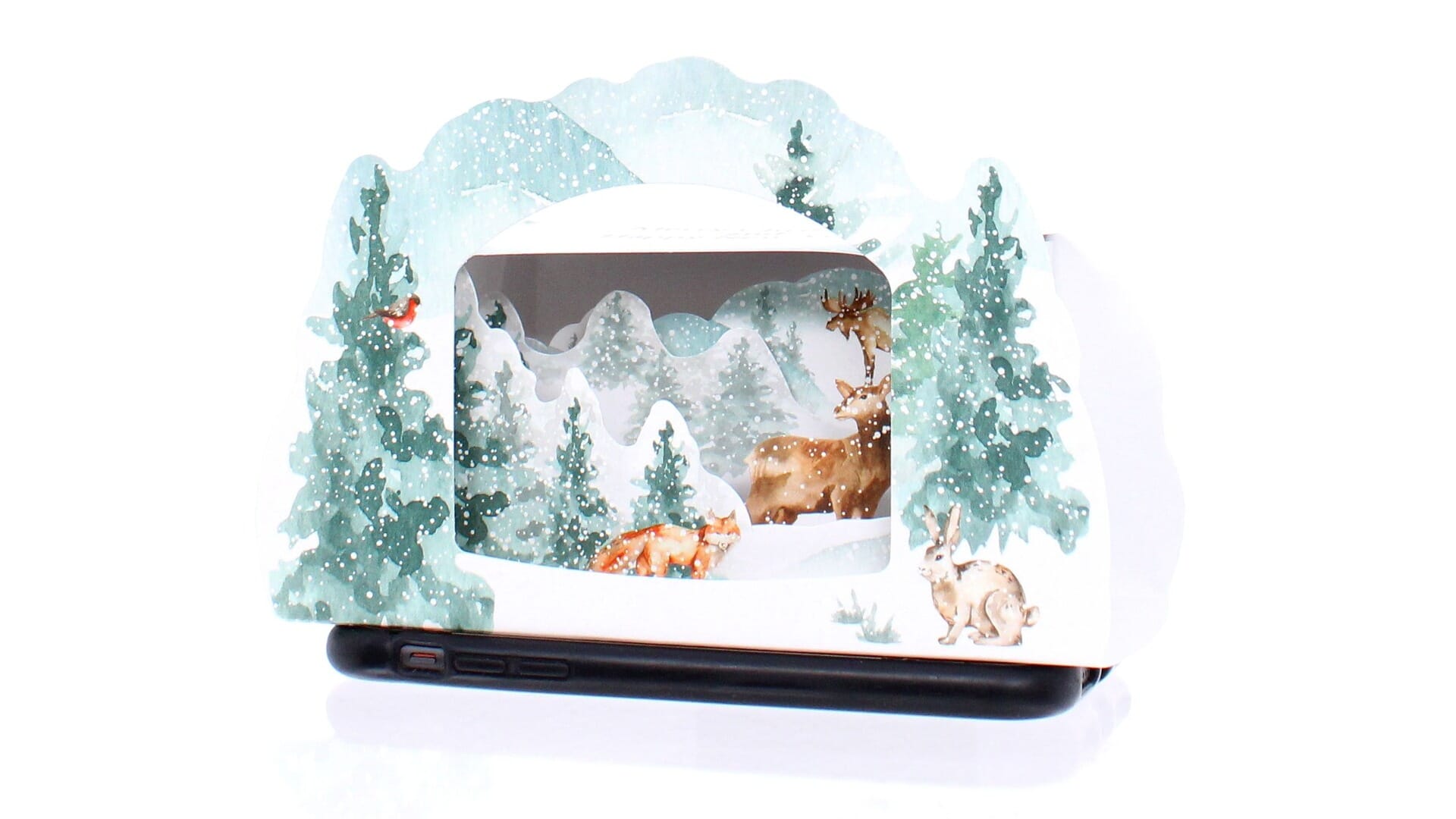 Winter Woodlands Lightbox Greeting Card