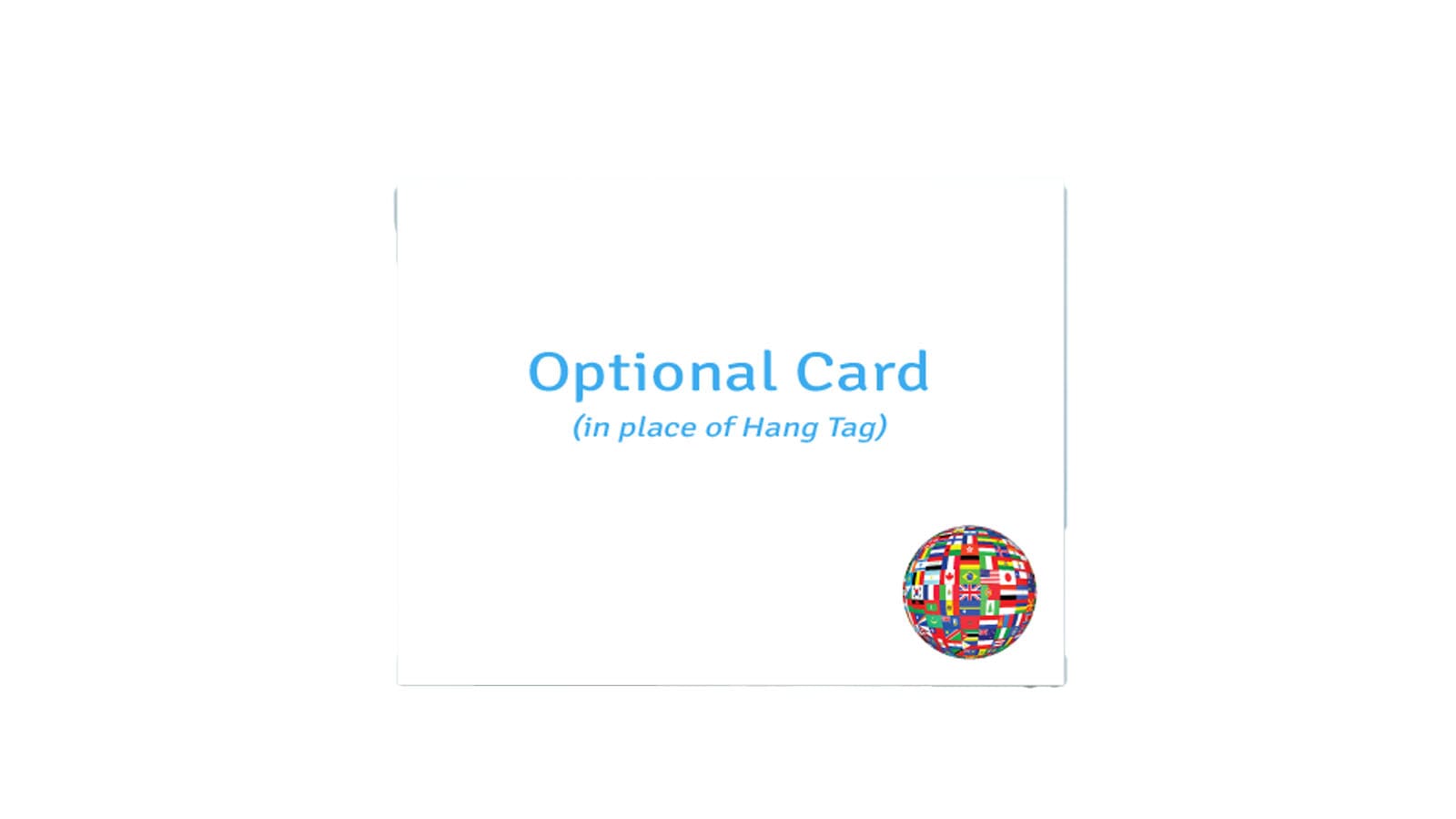 World Flags 3" Globe Greeting Card