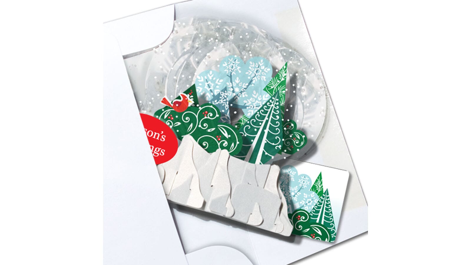 Whimsical Forest 3" Globe Greeting Card