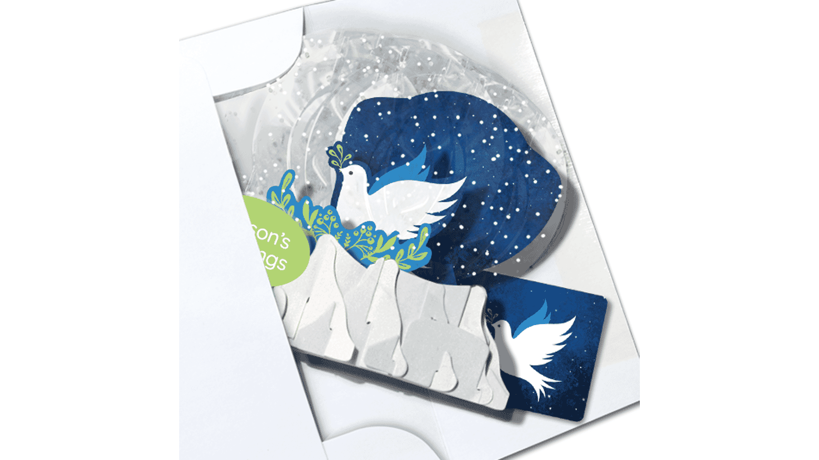 Peace for All 3" Globe Greeting Card