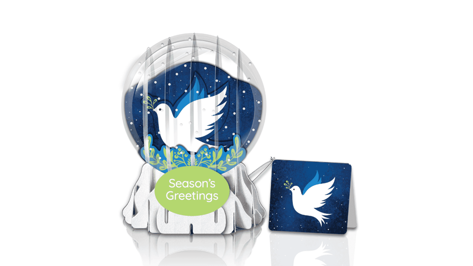 Peace for All 3" Globe Greeting Card