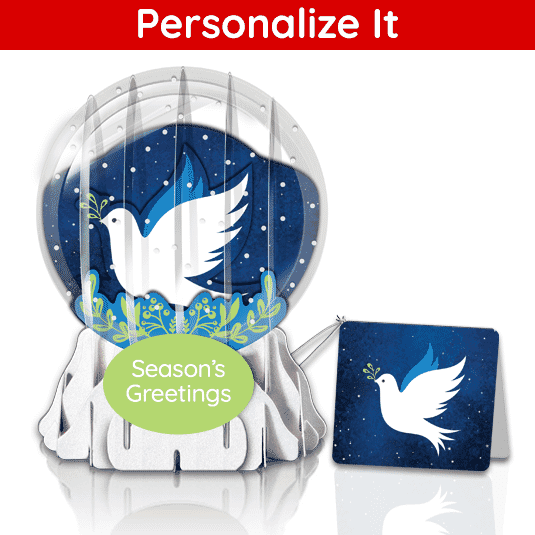 Peace for All 3" Globe Greeting Card