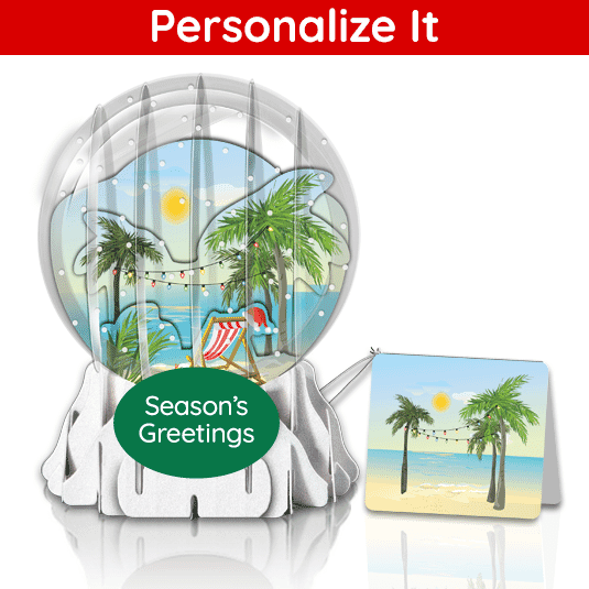Remote Revelries Globe Greeting Card