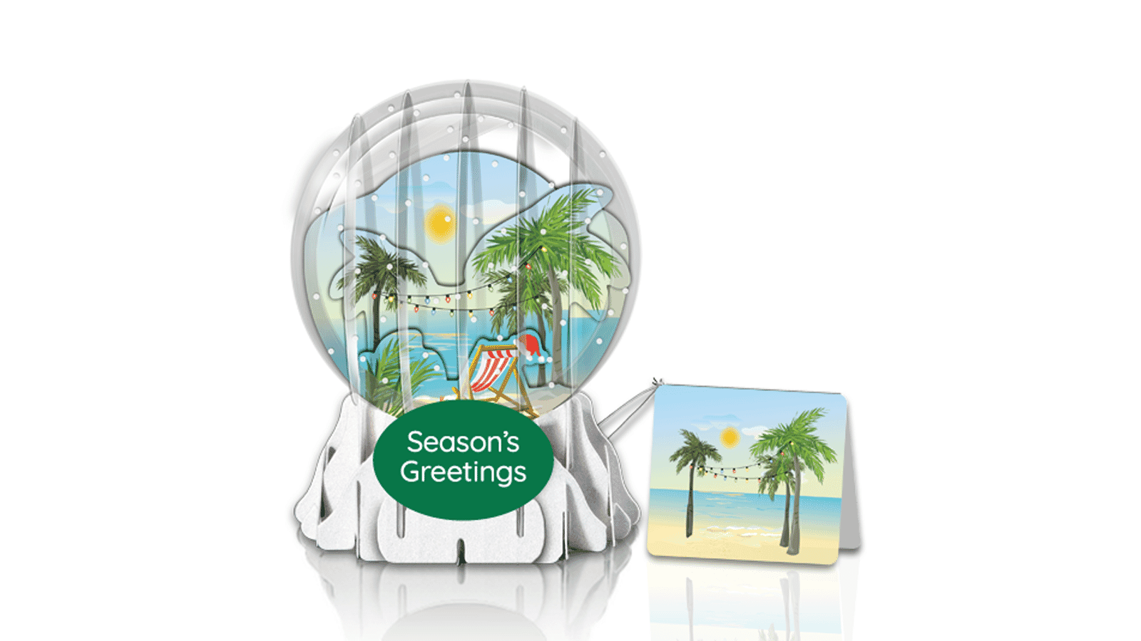 Remote Revelries Globe Greeting Card