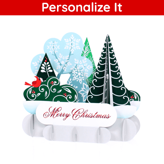 Whimsical Forest Standout Greeting Card