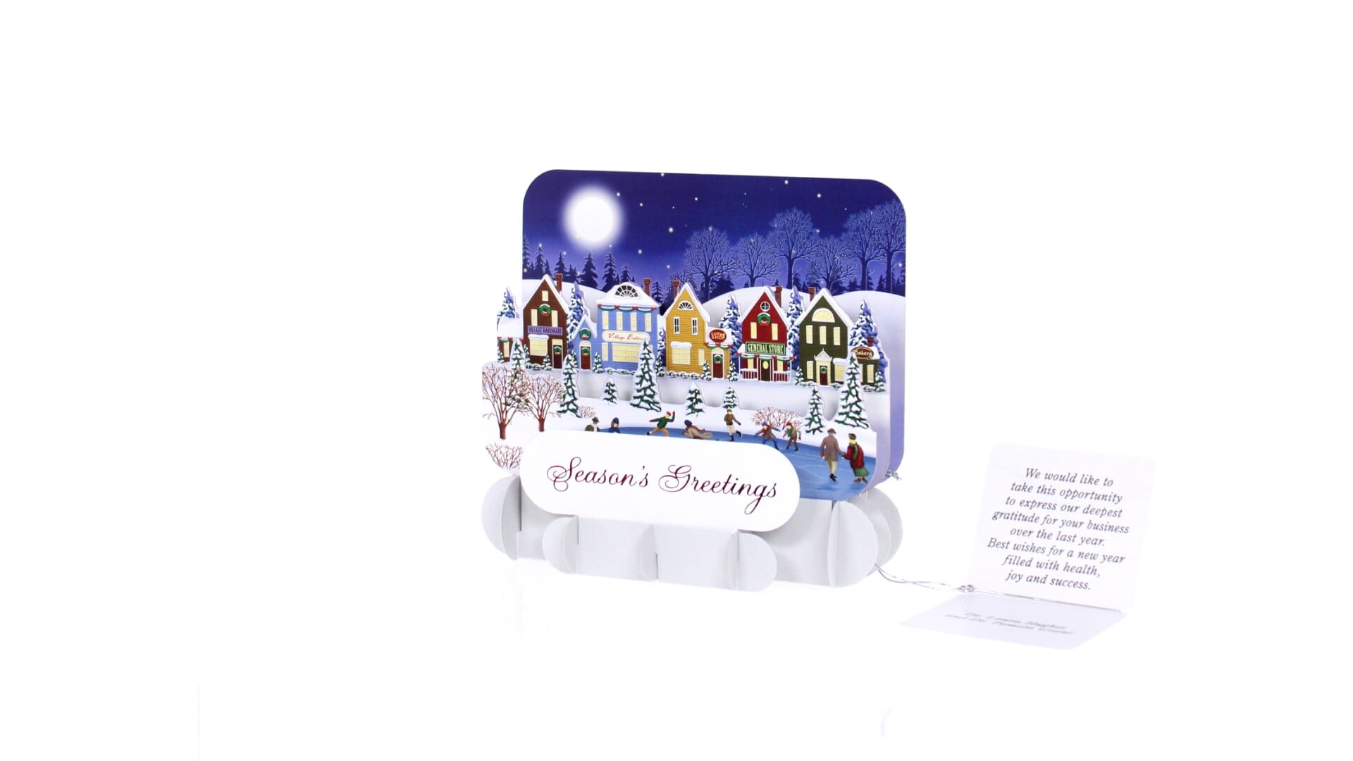 Quaint Winter Village StandOut Greeting Card