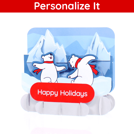 Snow Covered Benches Standout Greeting Card