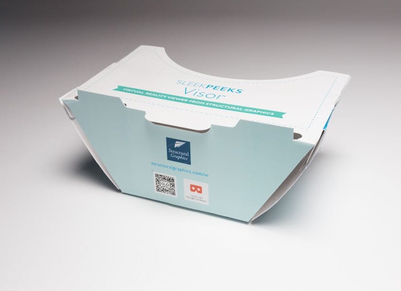 SleekPeeks® VR Viewer w/Visor ( 7" x 4.5" x 2.75") (Sample)