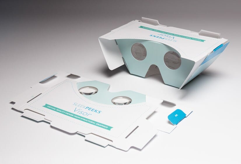 SleekPeeks® VR Viewer w/Visor ( 7" x 4.5" x 2.75") (Sample)