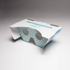 Sleek Peeks Virtual Reality Viewer with Visor Over Lenses