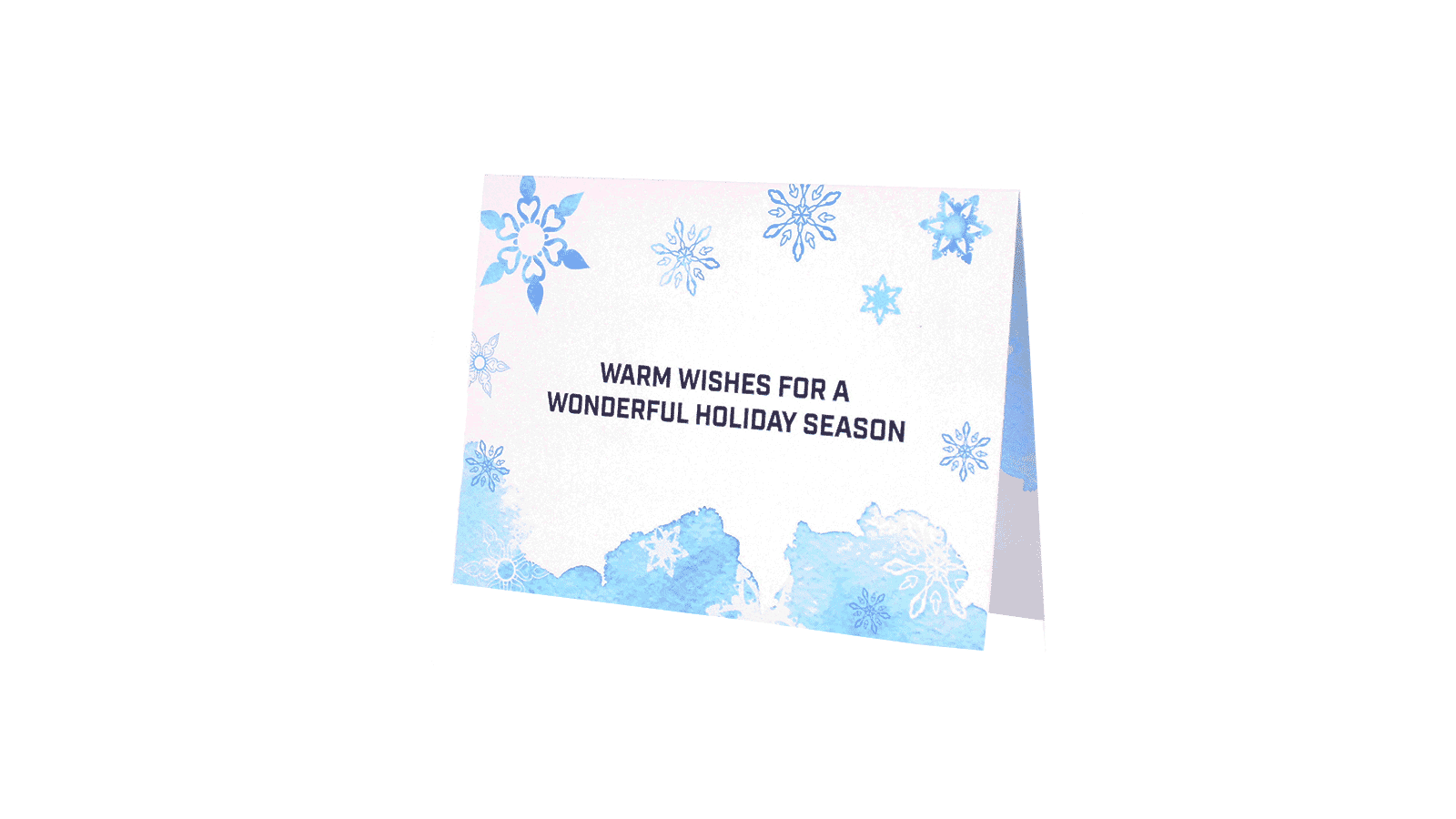 Snow Scene Holiday Card