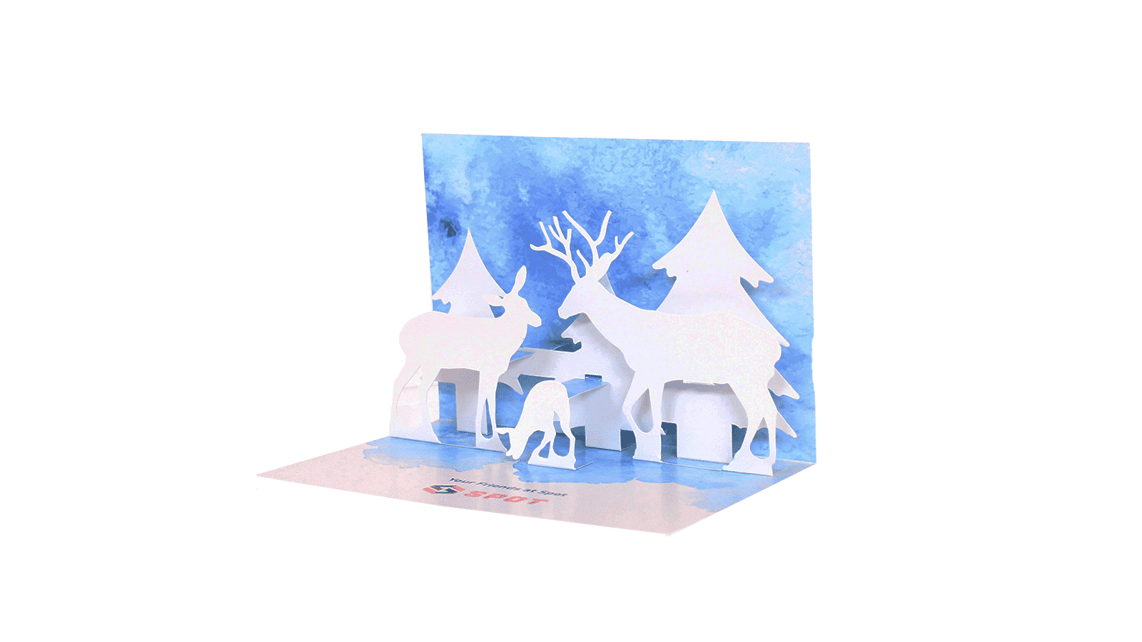 Snow Scene Holiday Card