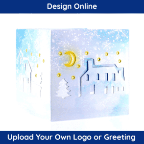 Snowy Farm Holiday Cube