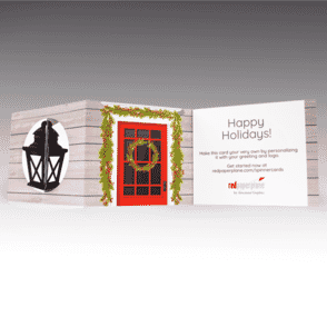 Rustic Glow Lantern Spinner Holiday Card (6.625" x 4.875") (Sample)