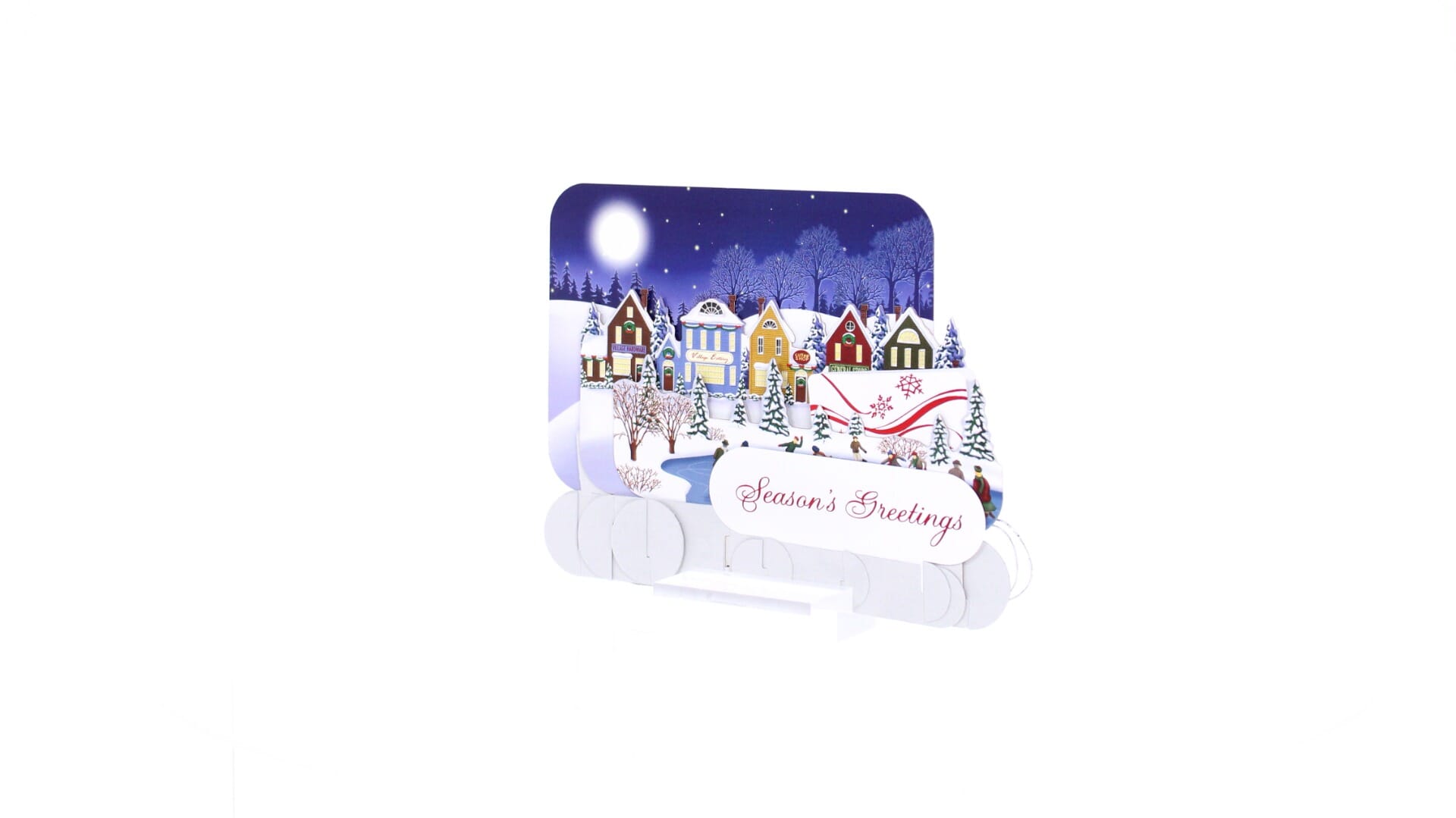Quaint Winter Village StandOut Greeting Card