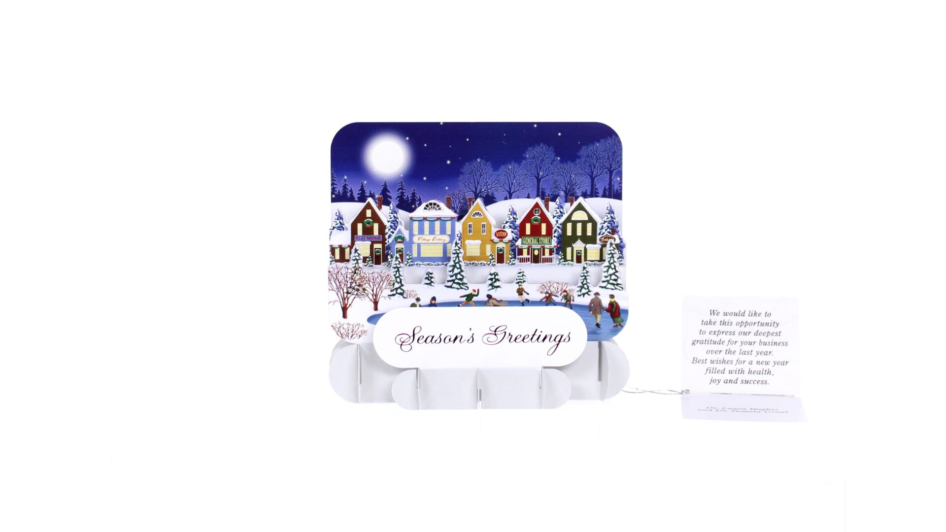 Quaint Winter Village StandOut Greeting Card