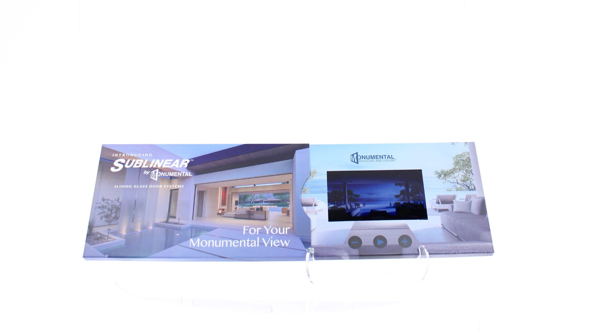 4.3" Video Brochure - Telescoping Slider - Quick Turn