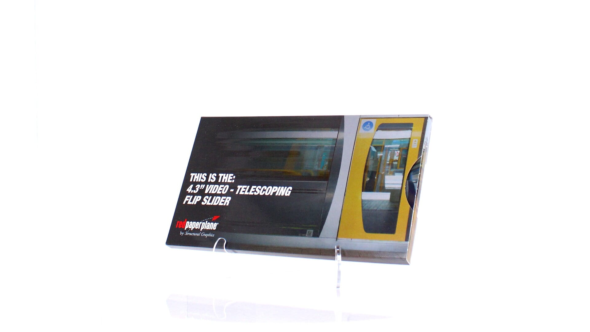 4.3" Video Brochure - Telescoping Flip Slider - Quick Ship