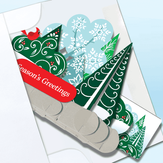 Whimsical Forest Standout Greeting Card