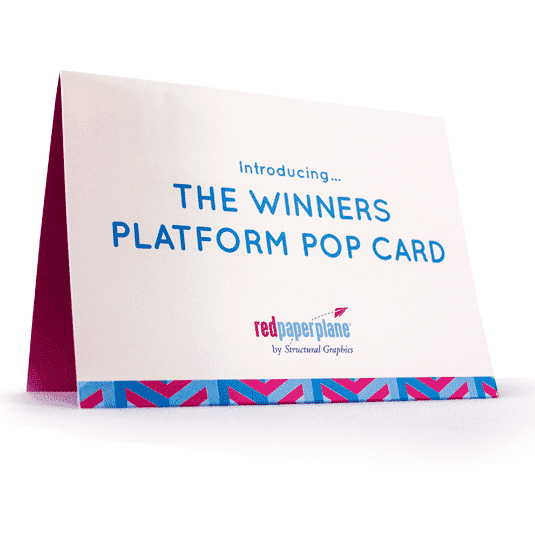 Winners Platform Pop Card