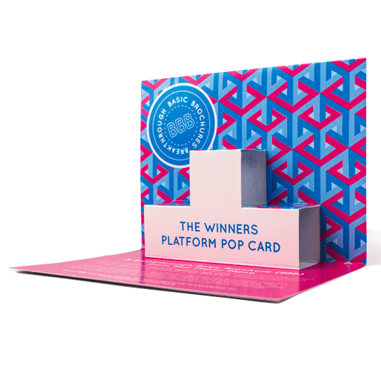 Winners Platform Pop Card