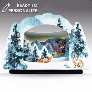 Winter Woodlands Lightbox Greeting Card