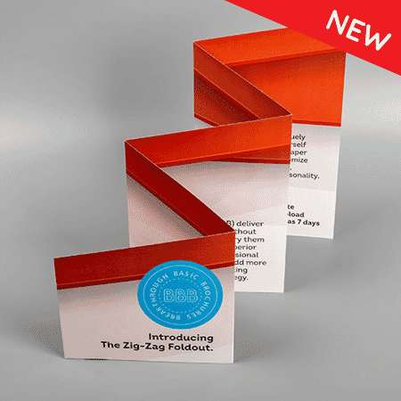 ZigZag Fold Out Large Budget Friendly Mailers Red Paper Plane