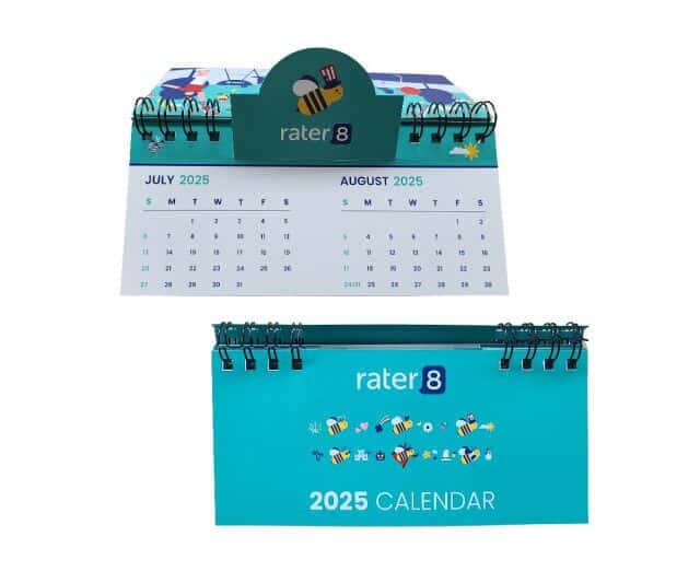 Rater8 Scallop Pop Standing Calendar