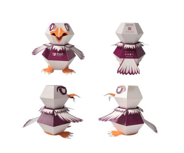 Post University Eagle Pop Up Mascot