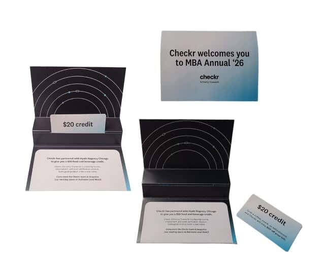 Checkr Step Pop Card Holder