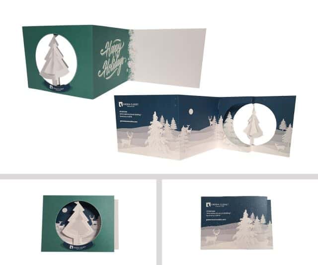 Green Closet Creative Tree Spinner Card