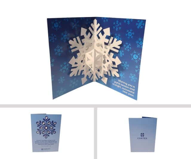 Cortex Media Pop Up Snowflake Holiday Card